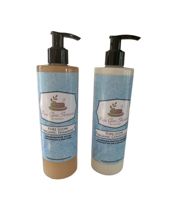 Pure Glow Organic Shampoo and Conditioner Bundle